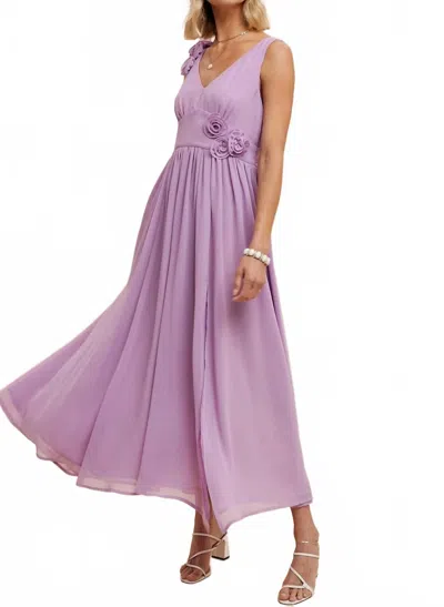 In-loom Bloom Maxi Dress In Lilac In Blue