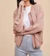 In-loom Garment Washed Tencel Bomber Jacket In Desert Rose In Pink