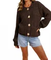 In-loom Women's The Tolland Cardigan Sweater In Brown In Brown