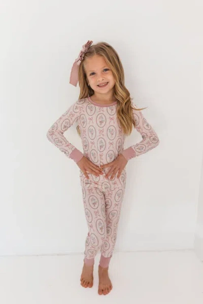 In My Jammers Babies'  Blaire Two Piece Sleepwear Set In Pink