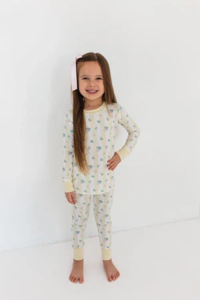 In My Jammers Babies'  Harper Two Piece Sleepwear Set In Yellow