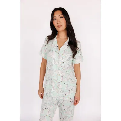 In My Sundays Short Sleeve & Cropped Pant Pajama Set