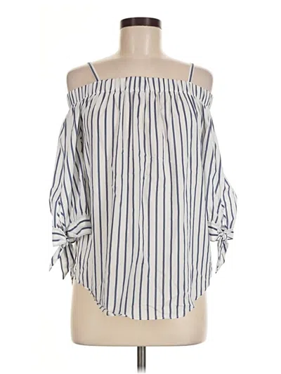 Pre-owned I.n. San Francisco 3/4 Sleeve Blouse In Ivory