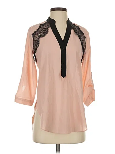 Pre-owned I.n. San Francisco 3/4 Sleeve Blouse In Pink