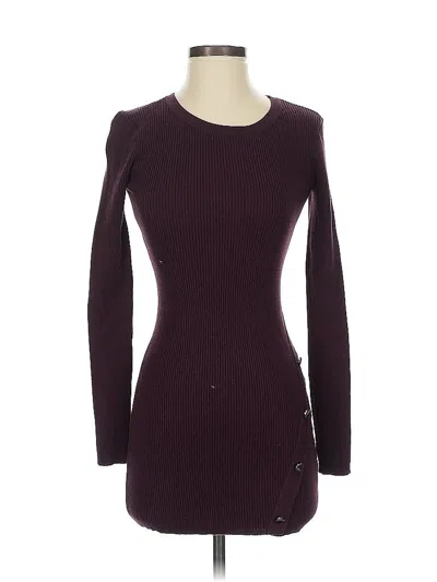 Pre-owned I.n. San Francisco Casual Dress In Burgundy