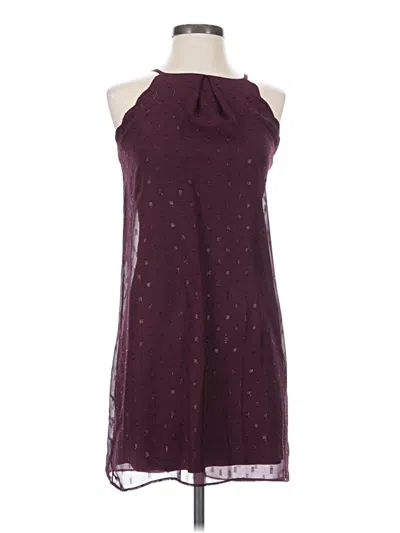 Pre-owned I.n. San Francisco Casual Dress In Burgundy