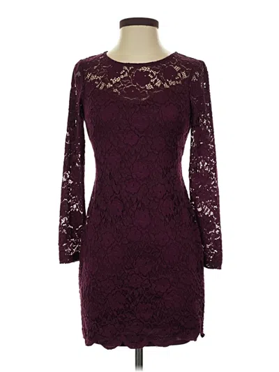 Pre-owned I.n. San Francisco Cocktail Dress In Burgundy