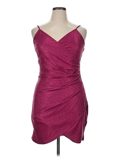 Pre-owned I.n. San Francisco Cocktail Dress In Burgundy