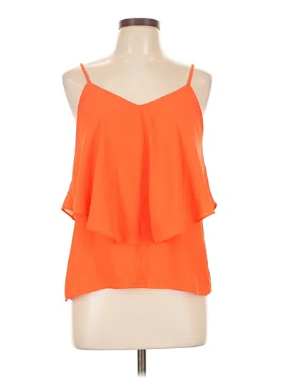 Pre-owned I.n. San Francisco Sleeveless Blouse In Orange
