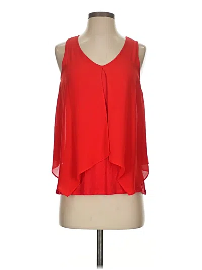 Pre-owned I.n. San Francisco Sleeveless Blouse In Red