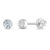 In Season Jewelry Kids'  14k Bezel Cubic Zirconia Earrings In April