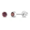 In Season Jewelry Kids'  14k Bezel Cubic Zirconia Earrings In January