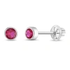 In Season Jewelry 14k Bezel Cubic Zirconia Earrings In July