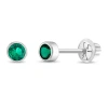 In Season Jewelry Kids'  14k Bezel Cubic Zirconia Earrings In May