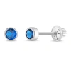 In Season Jewelry Kids'  14k Bezel Cubic Zirconia Earrings In September