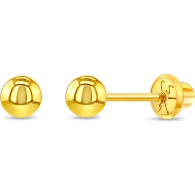 In Season Jewelry Babies'  14k Classic Ball Earrings In Gold