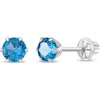 In Season Jewelry Babies'  14k Classic Solitaire Earrings In December