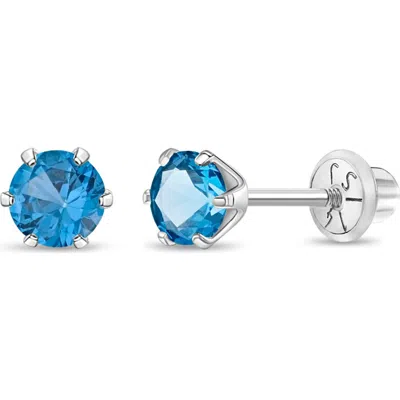 In Season Jewelry Babies'  14k Classic Solitaire Earrings In December