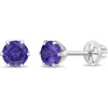 In Season Jewelry Babies'  14k Classic Solitaire Earrings In February