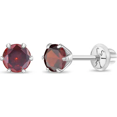 In Season Jewelry Babies'  14k Classic Solitaire Earrings In January