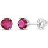 In Season Jewelry Babies'  14k Classic Solitaire Earrings In July