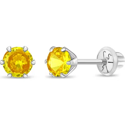 In Season Jewelry Babies'  14k Classic Solitaire Earrings In November