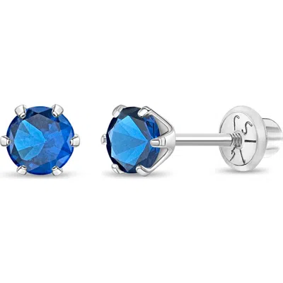 In Season Jewelry Babies'  14k Classic Solitaire Earrings In September