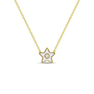 In Season Jewelry Kids'  14k Cz Enamel Star Necklace