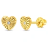In Season Jewelry 14k Heart Rays Earrings In Gold