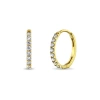 In Season Jewelry Babies'  14k Jeweled Cubic Zirconia Huggie Earrings In Gold