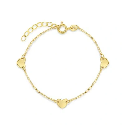 In Season Jewelry Babies'  14k Polished Heart Charm Bracelet In Gold