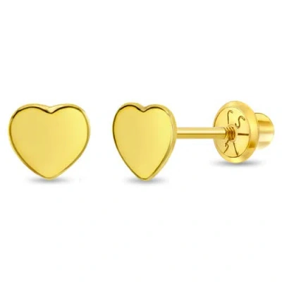 In Season Jewelry Babies'  14k Polished Heart Earrings In Gold