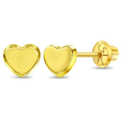 In Season Jewelry Babies'  14k Polished Heart Earrings In Gold
