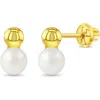 In Season Jewelry 14k Simulated Pearl Drop Earrings