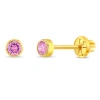 In Season Jewelry Babies'  14k Tiny Cubic Zirconia Birthstone Earrings In October