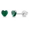 In Season Jewelry Babies'  14k Tiny Cubic Zirconia Heart Earrings In May