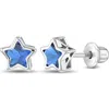 In Season Jewelry Kids'  Cubic Zirconia Birthstone Star Earrings In December