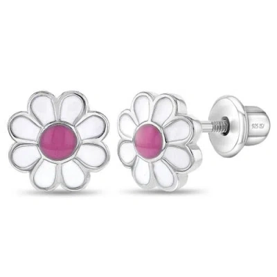 In Season Jewelry Kids'  Delightful Daisy Earrings In Pink