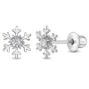 IN SEASON JEWELRY IN SEASON JEWELRY ICY SNOWFLAKE EARRINGS