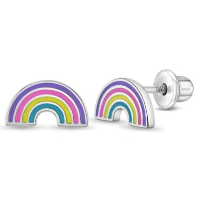 In Season Jewelry Kids'  Magical Rainbow Girl Earrings In Multi