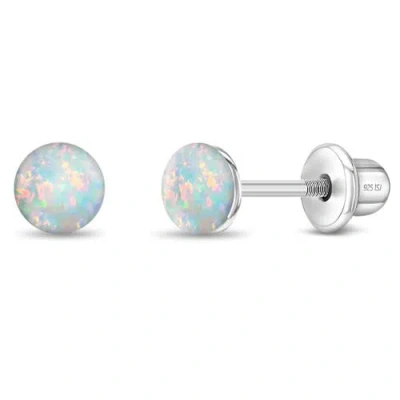 In Season Jewelry Babies'  Opal Button Earrings