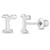 In Season Jewelry Kids'  Polished Initial Letters Earrings In Letter R