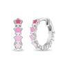 In Season Jewelry Kids'  Star Cascade Huggie Hoops In Pink