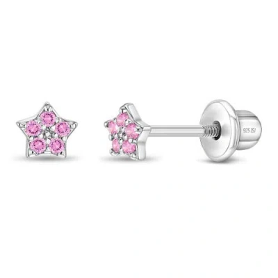 In Season Jewelry Babies'  Teenie Tiny Star Earrings In Pink