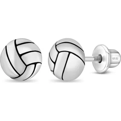 In Season Jewelry Kids'  Volleyball Girl Earrings In Metallic