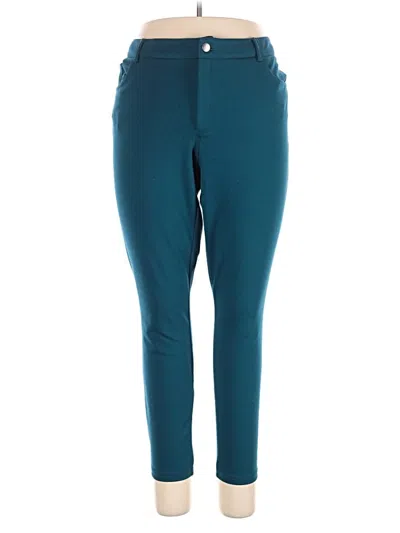 Pre-owned I.n. Studio Active Pants In Teal