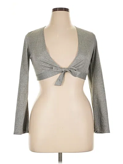 Pre-owned I.n. Studio Cardigan Sweater In Gray