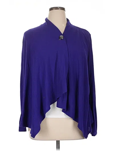 Pre-owned I.n. Studio Cardigan Sweater In Purple