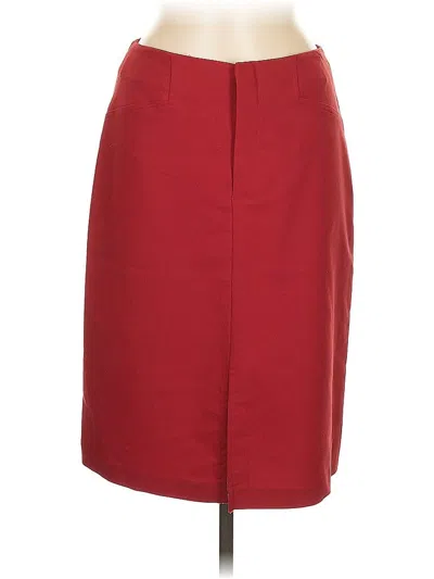 Pre-owned I.n. Studio Formal Skirt In Burgundy
