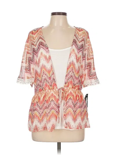 Pre-owned I.n. Studio Kimono In Orange